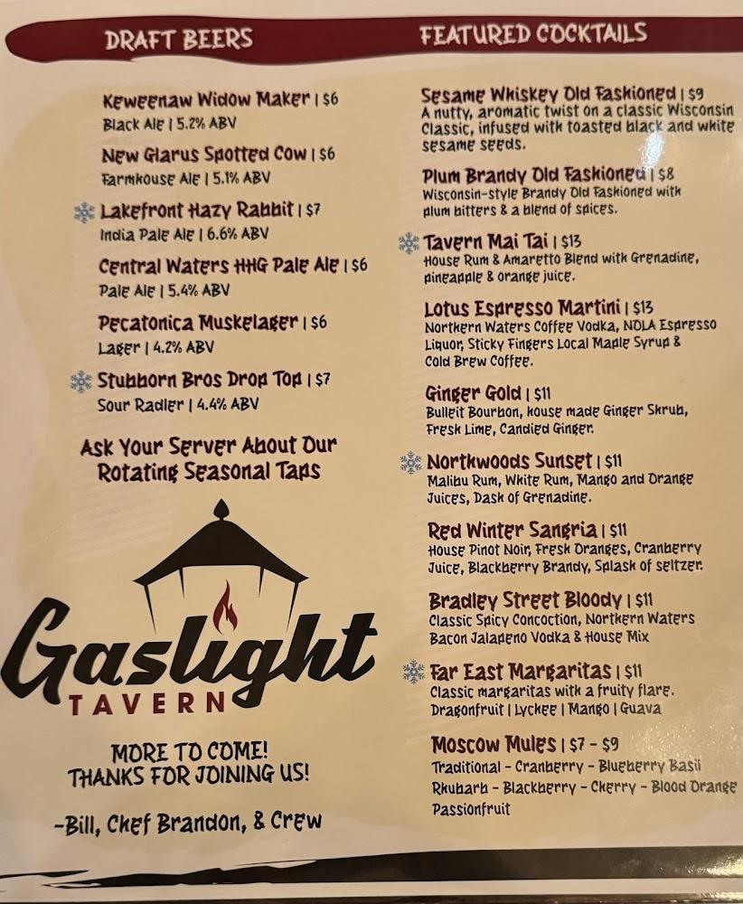 Gaslight Tavern Menu image 2
